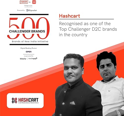 Miniatura 7 de Hashcart  Juego de 5 sellos de madera tallados a mano en forma de borde, bloques de impresión de textiles indios tallados a mano para cerámica de