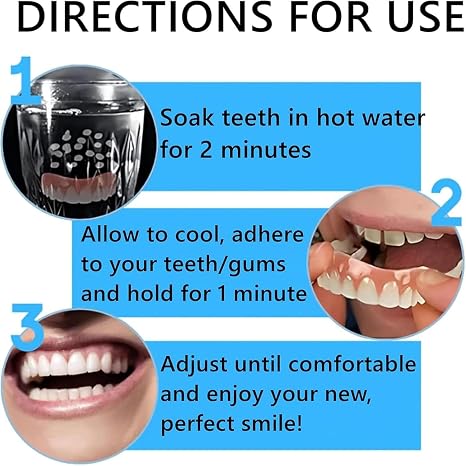 Furzero Silicone Reline Denture Set, Denture Silicone Reline Kit, Furzero Advanced Formula Denture Reliner, Fix Your Smile at Home Within Minutes (3Set)
