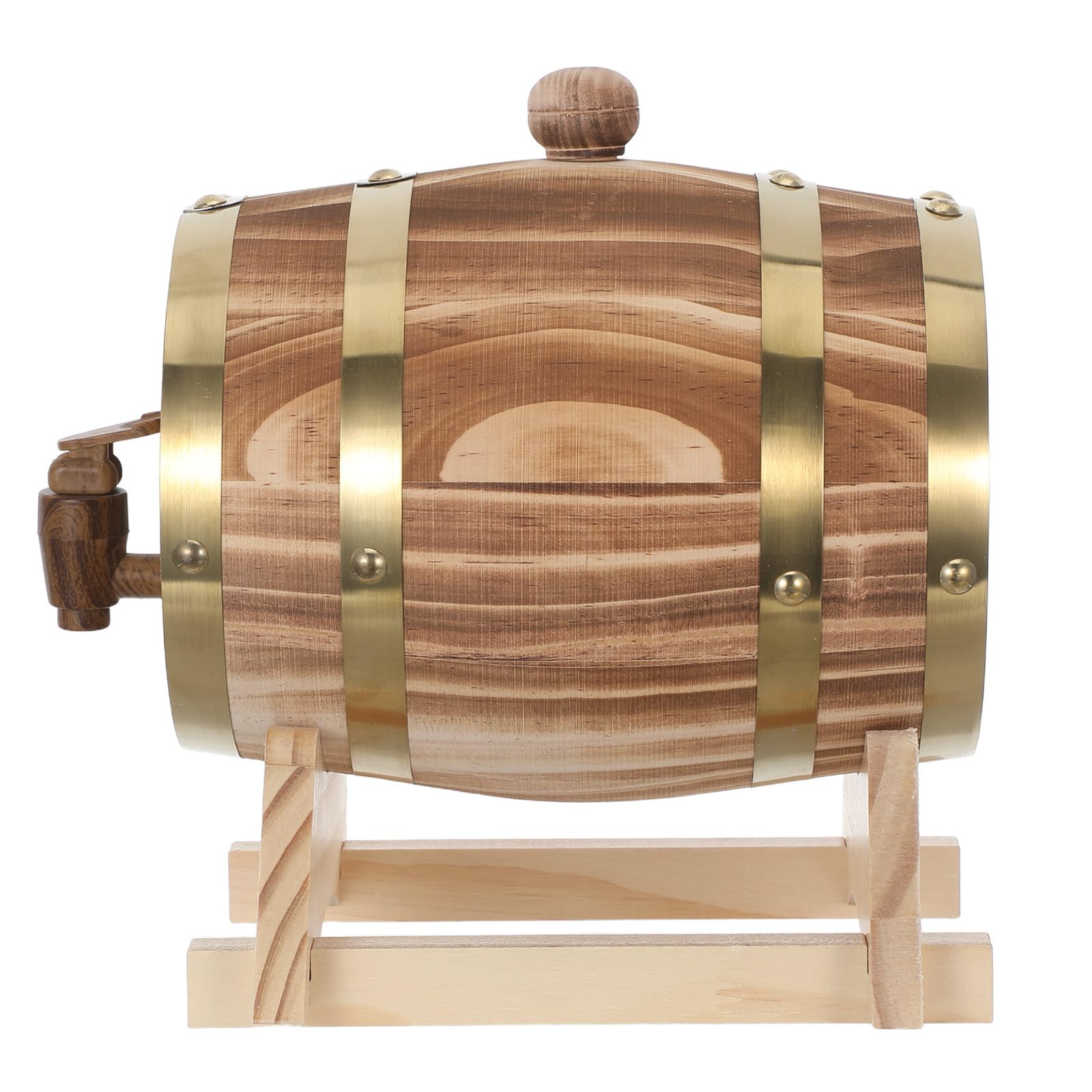 Barril de Roble de 1,5 L con Soporte y Grifo para Whisky