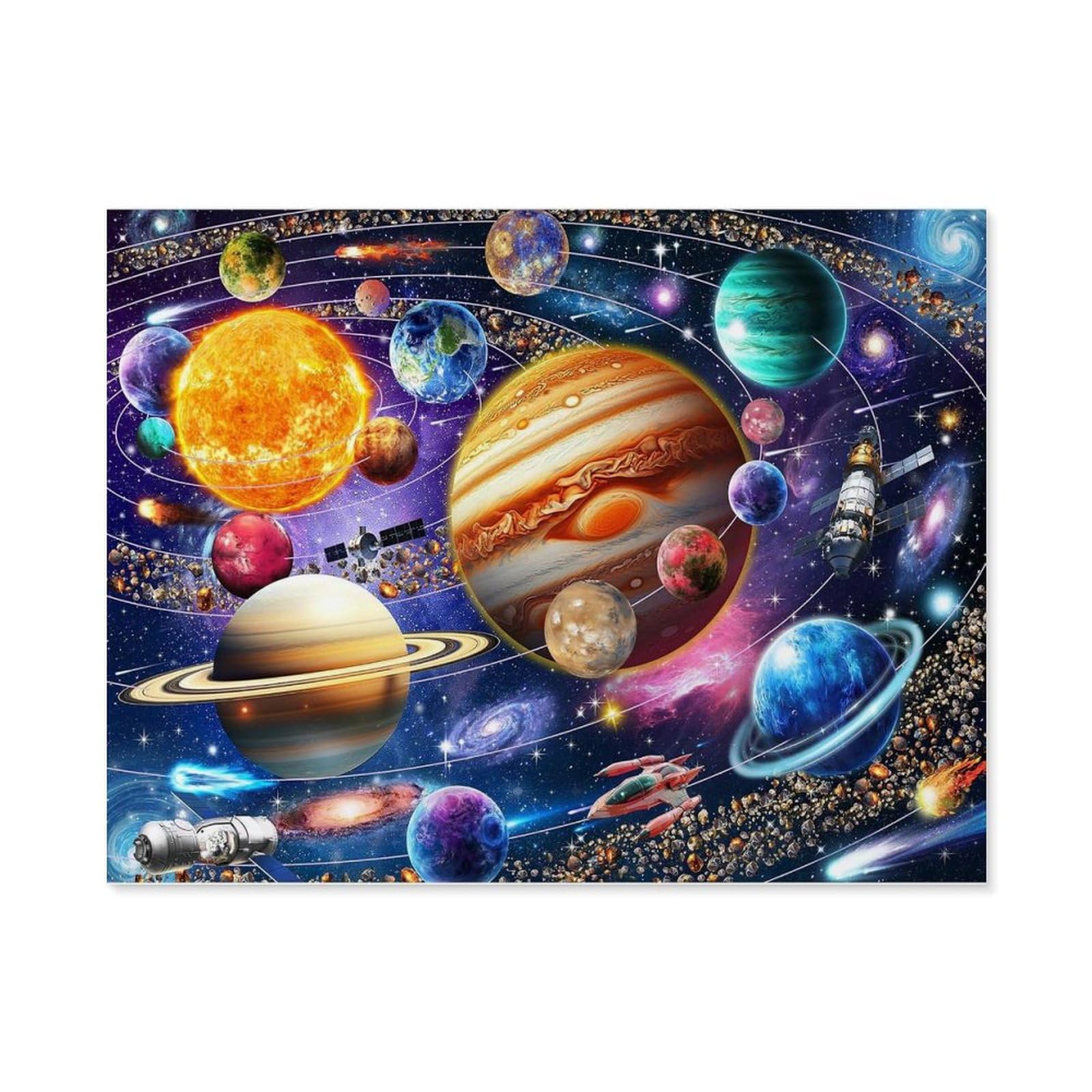Gsbrsnts A22 Paint By Numbers，Solar System，Landscape Kit For Adults Beginner Diy Oil Painting(20X30cm-E22