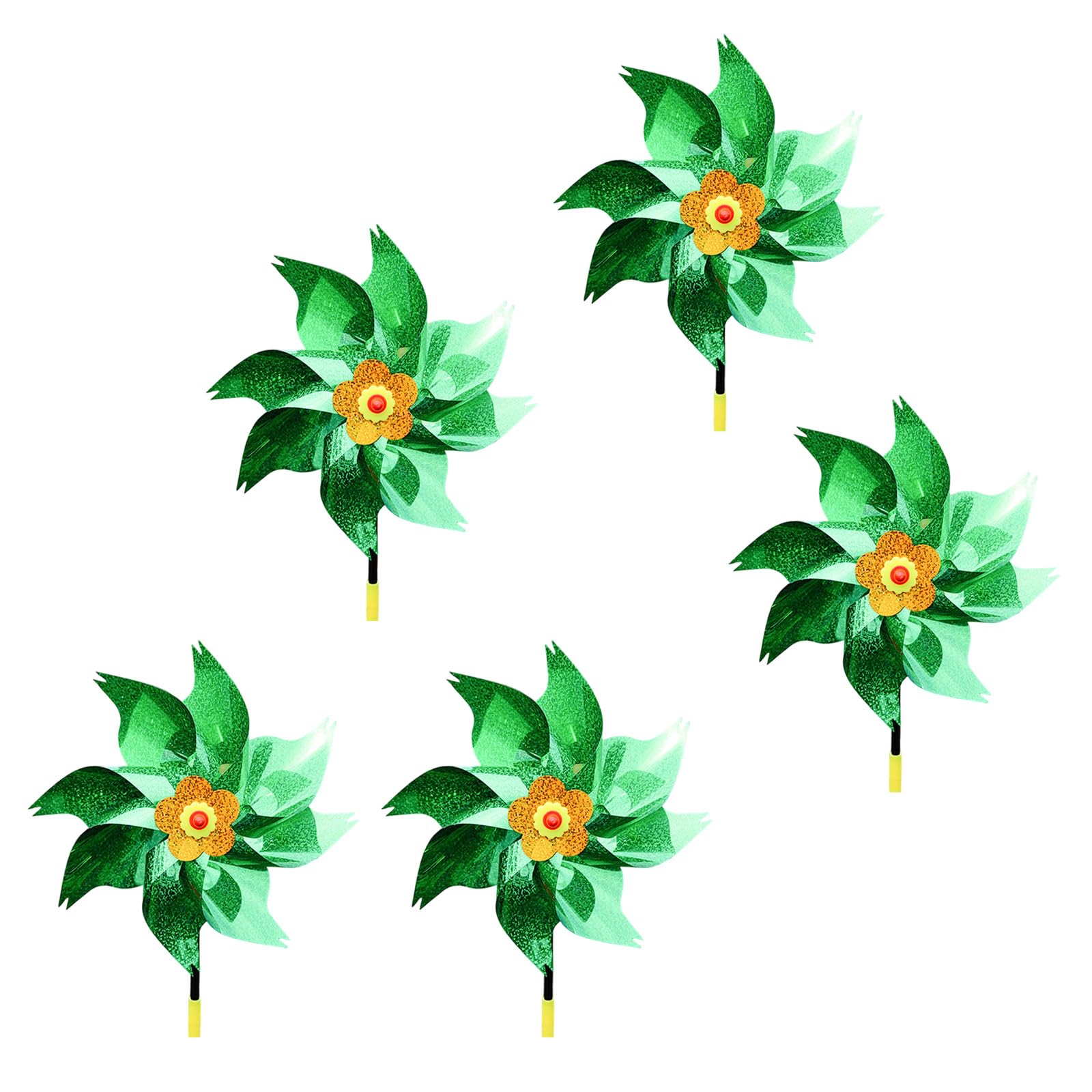 5Pcs Spinner Flower Windmill Toy Garden Spinner for Windmill Yard Garden Balcony Rainbow Rainbow Wind