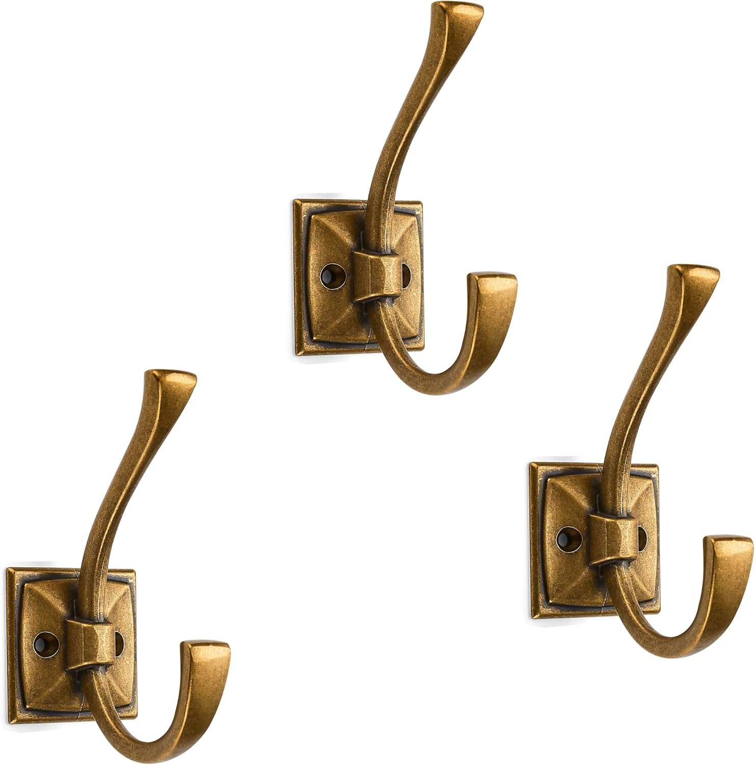 3 Pack Heavy-Duty Bathroom Kitchen Wardrobe Towel Robe Hook Simple Modern Home Polished Chrome Hook Suitable for Hanging Keys, Bags, Clothes, Towels, Hats, etc