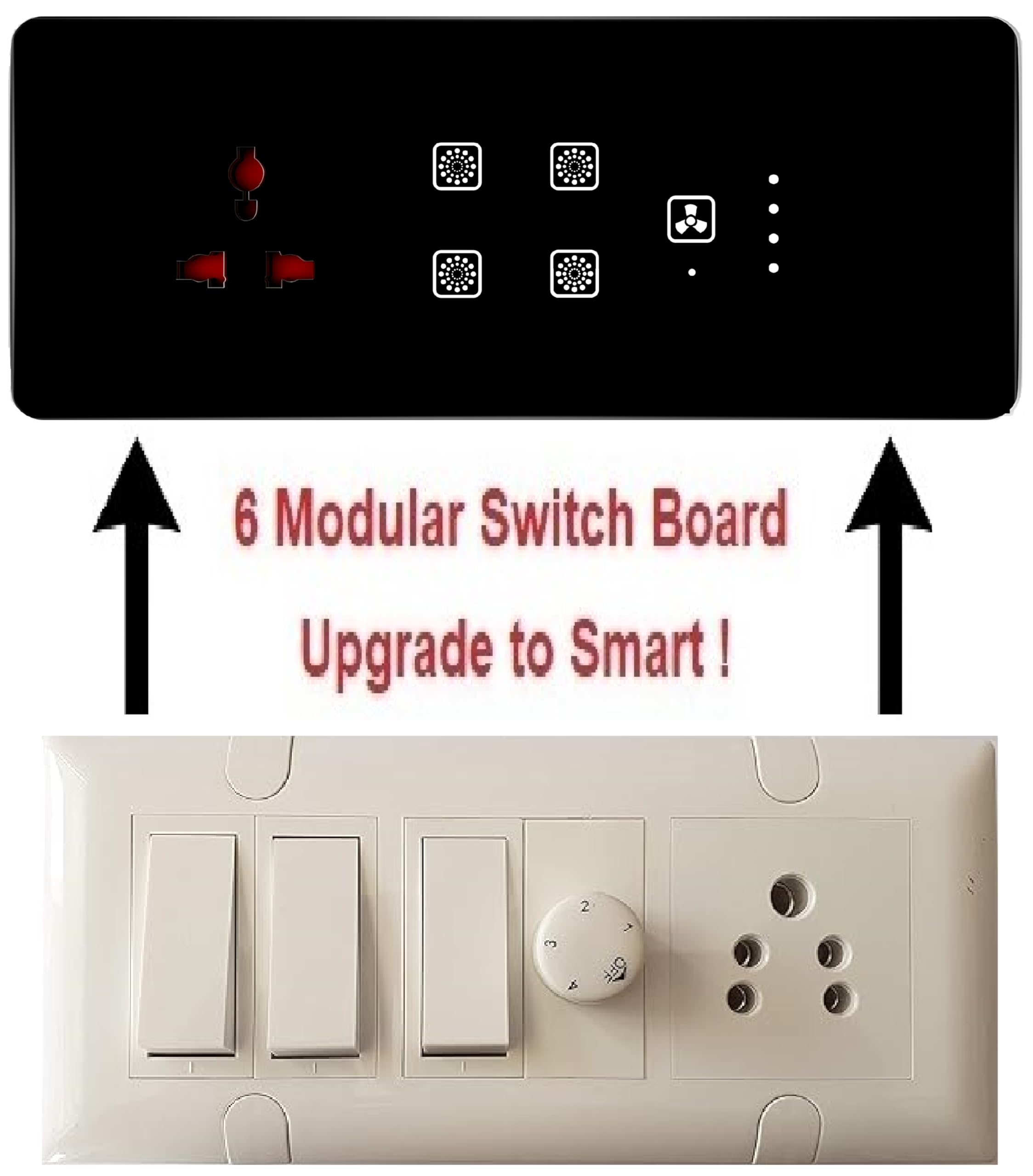 Smart Touch Switch Board - WiFi Remote Control -5