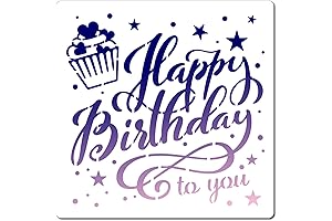 GORGECRAFT Happy Birthday Stencil Template