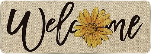 Artoid Mode Tapete de bienvenida de primavera con girasol, decoraciĂłn de verano para el hogar, tapete de interruptor de perfil bajo, tapete para Artoid Mode Tapete de bienvenida de primavera con girasol, decoraciĂłn de verano para el hogar, tapete de interruptor de perfil bajo, tapete para
