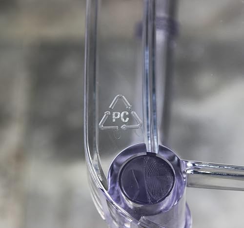 Miniatura 8 de FOH FOHFurniture - Juego de 4 sillas acrílicas mejoradas, sillas fantasma Chiavari de cristal, sillas apilables transparentes elegantes