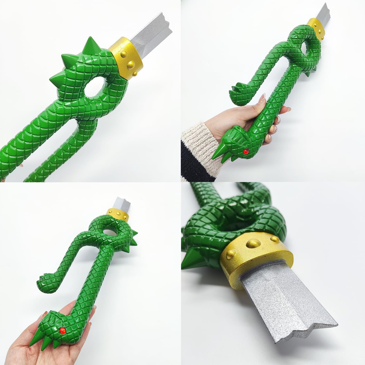 30.3" Metal Carbon Steel Anime Nanatsu No Taizai Dragon Handle Meliodas Sword for Cosplay, Collection, Costume Dress-up Accessories
