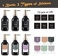 Vista 2 de Shampoo and Conditioner Dispenser Set of 3 - Empty 16.15oz Shampoo Conditioner Body Wash Dispenser - Refillable Soap Dispenser, for Shower Soap with