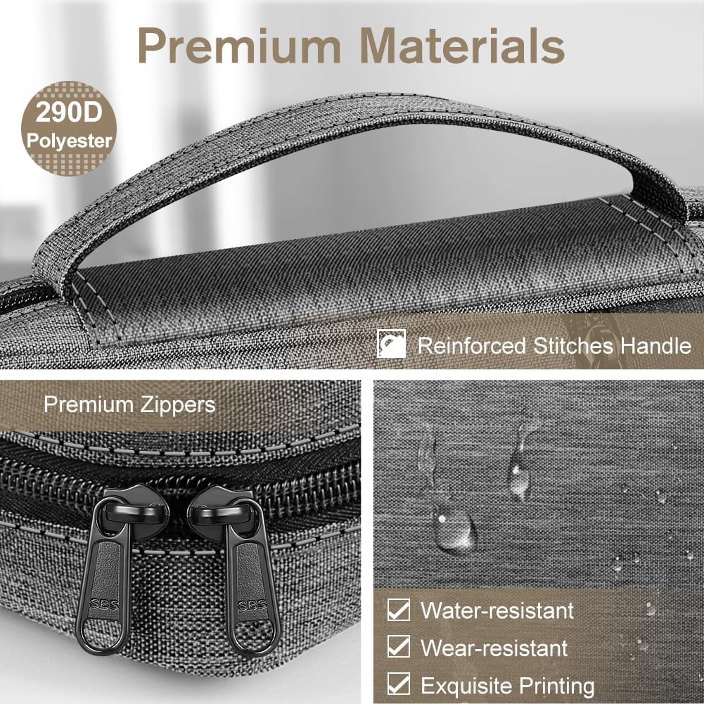 FINPAC Bible Cover, Small Size Gray+Bible Index Tabs Including 66 Named & 9 Blank Tabs Marble