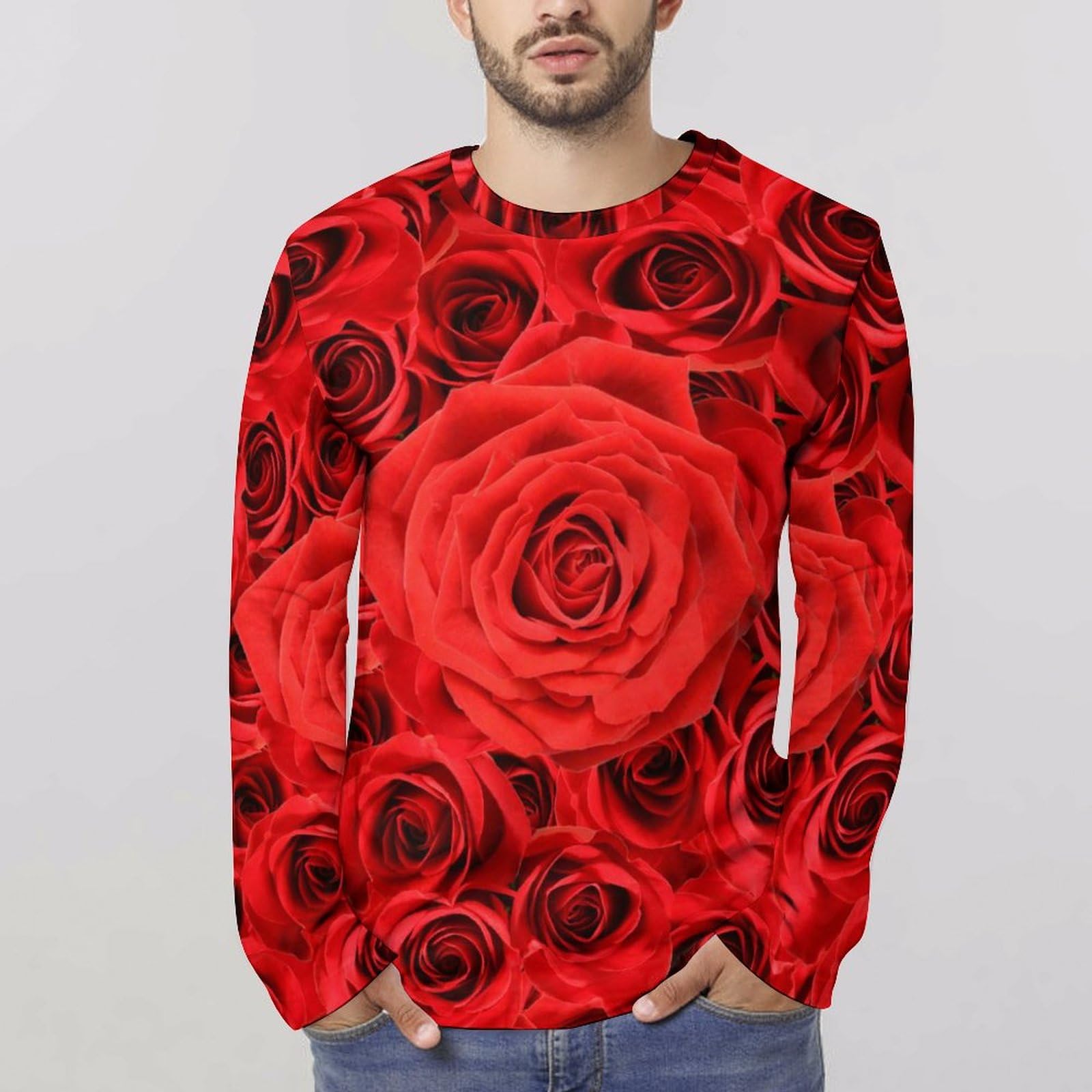キャピタル ローズ薔薇プリント ロングTシャツ 【公式通販】