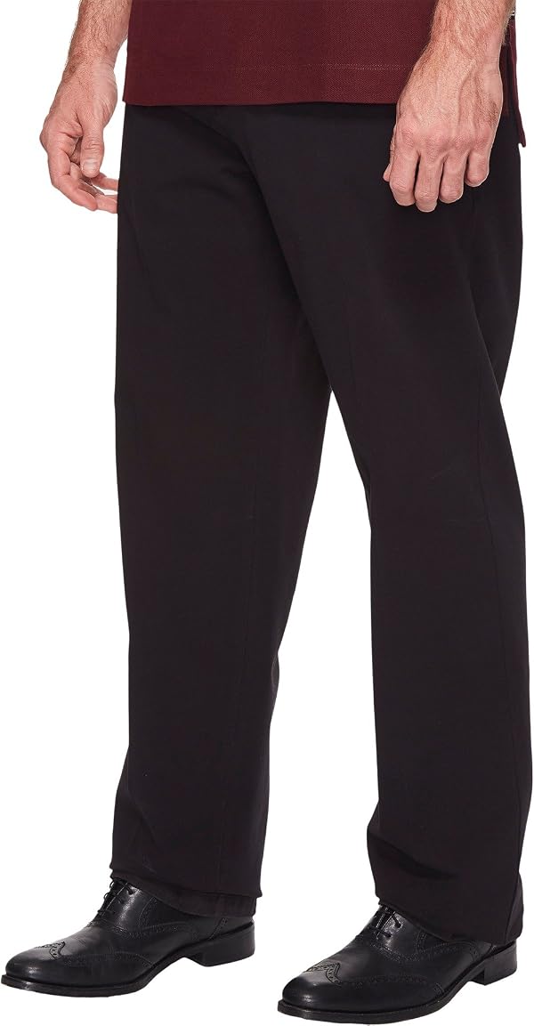 Dockers Men's Classic Fit Workday Khaki Smart 360 Flex Pants (Standard and Big & Tall), Black, 48W x 32L by DOCKERS - Used condition - US$19.60