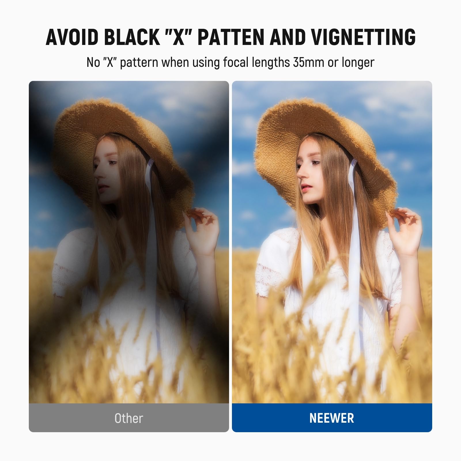 NEEWER 62 mm 3 en 1 Filtro ND variable + CPL + Black Diffusion 1/4 para lente | Filtro Polarizador Circular ND2-32 Difusión Negra 1/4 HD para Efecto Cinematográfico, Accesorios Cámara para Fotografía