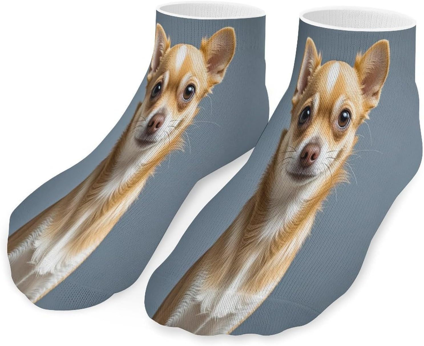 Cute Chihuahua Ankle Sock-Low Cut Breathable,Basketball Socks for Men Women,Tube Socks for Work Sports