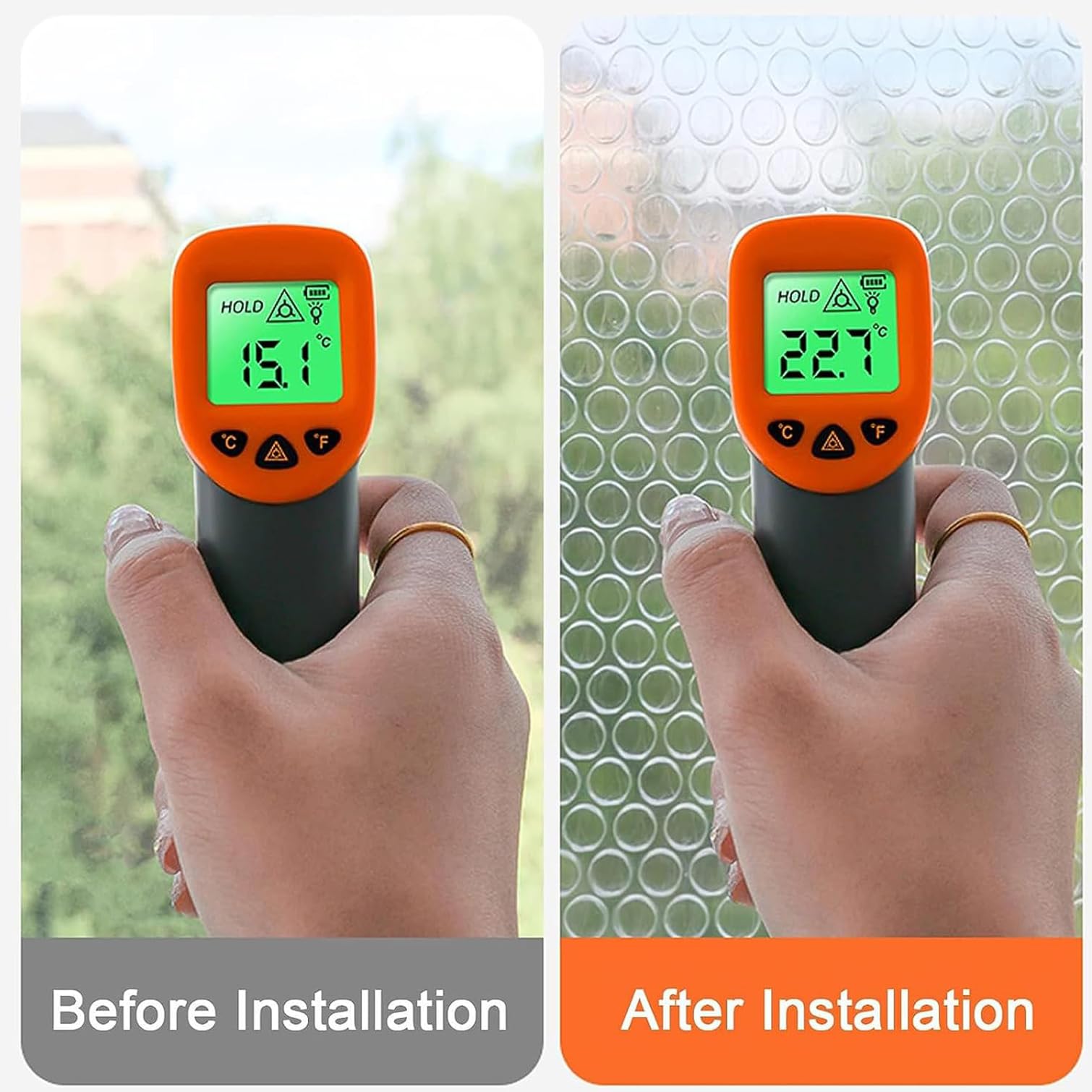 NIANXINN Kit D'isolation de Fenêtre,Film Fenetre Isolant À Bulles,Couverture de Fenêtre en Plastique,Protection Le Froid,Rideau Isolation Thermique,Abri de Pare-Brise,Personnalisé (200cm x 200cm)