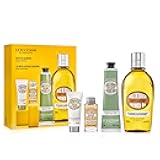 Almond Greatest Hits: Cleansing Shower & Supple Skin Oils, Moisturizer & Hand Cream, Purifies, Hydrates, Smooths Skin, Bath & Body Gift Set