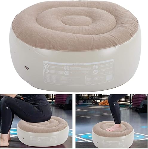 Miniatura 9 de Aukson Asiento inflable, taburete inflable portátil de PVC, silla de aire multifuncional para exteriores, interiores, trabajo, descanso