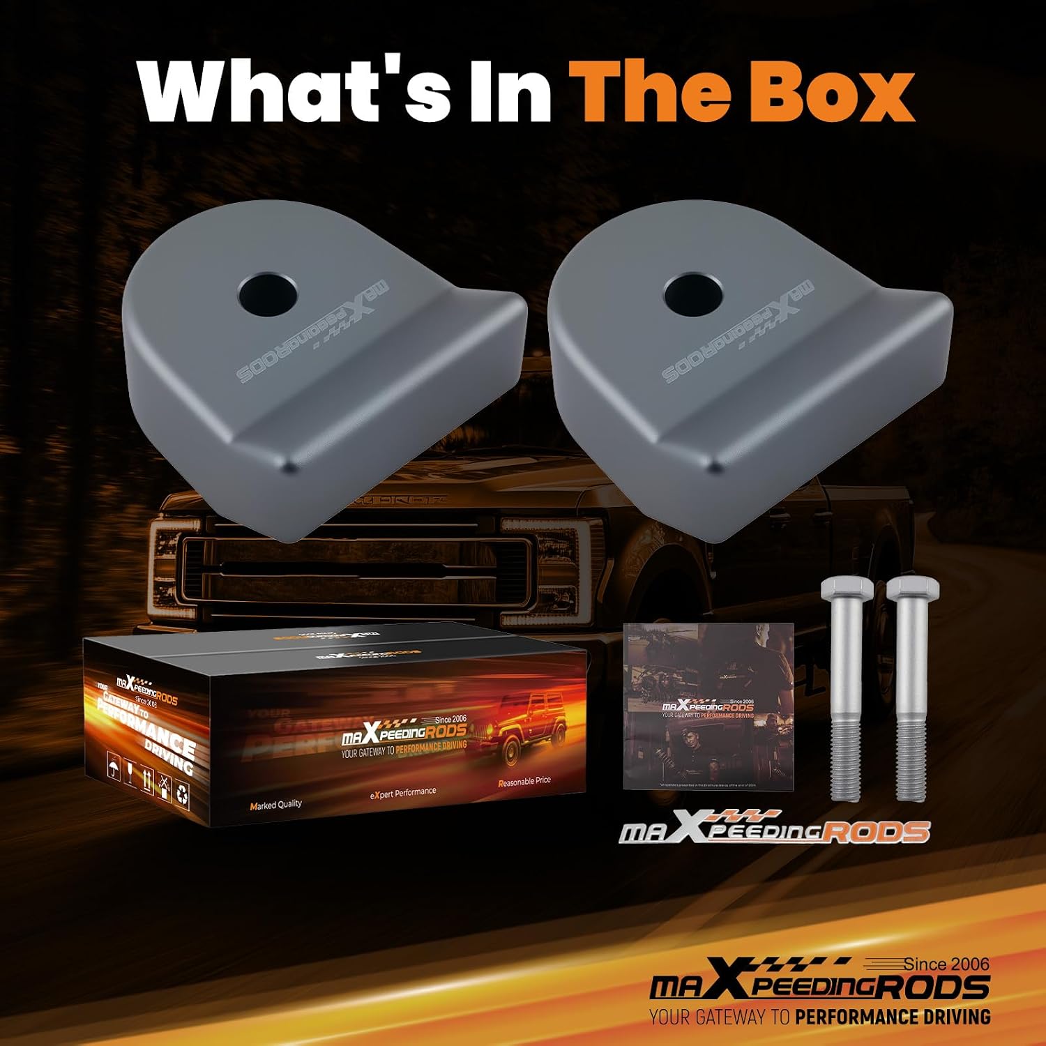 maXpeedingrods 1.5” Front Leveling Lift Kit for Ford F-250 F-350 Super Duty 4WD 2005-2023, Lift Coil Spacers