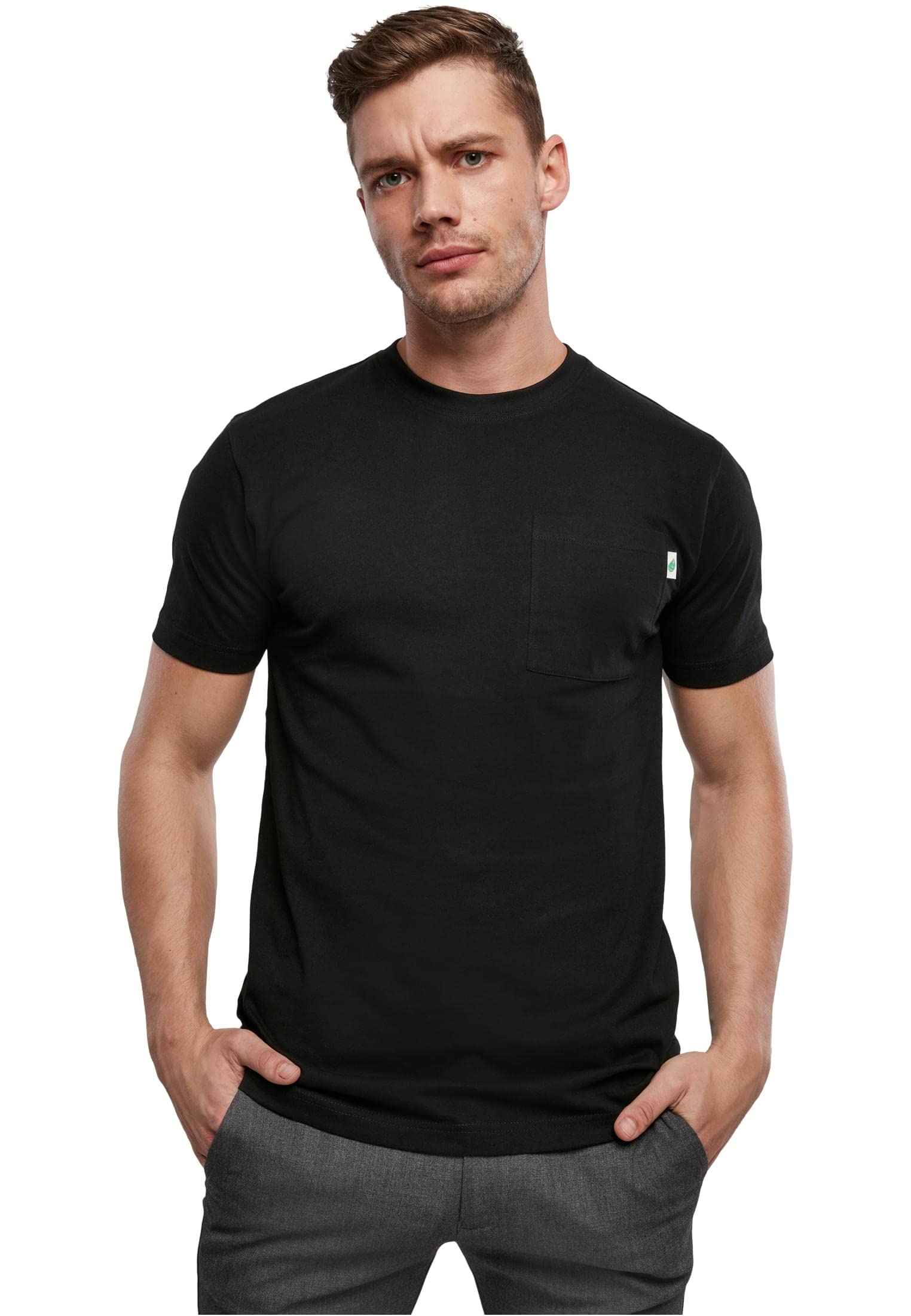 Urban Classics Men's Organic Cotton Basic Pocket T-Shirt, Available in Many Different Colours, Sizes S to 5XL