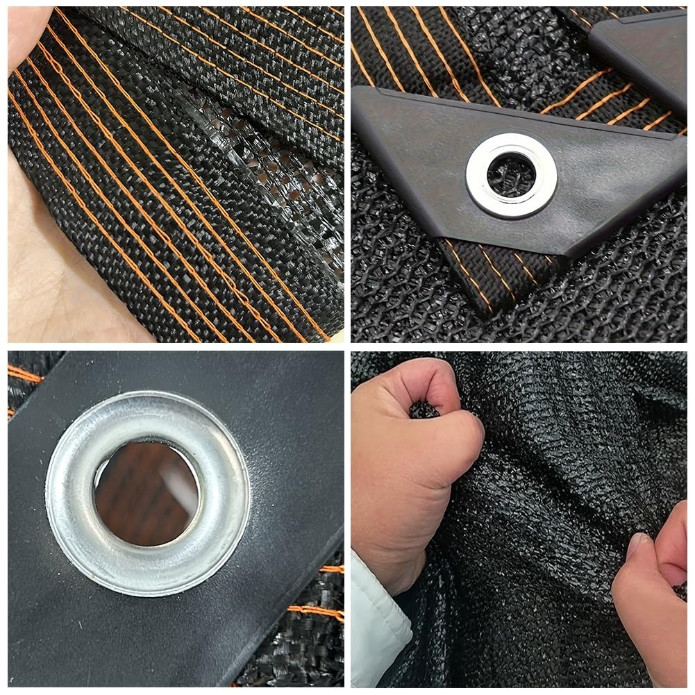 7,6 x 9,1 m zewnętrzna siatka chroniąca przed promieniowaniem UV z aluminiowymi przelotkami, siatka ogrodowa, do szklarni i drobiu, skuteczna blokada światła słonecznego i solut chłodzący