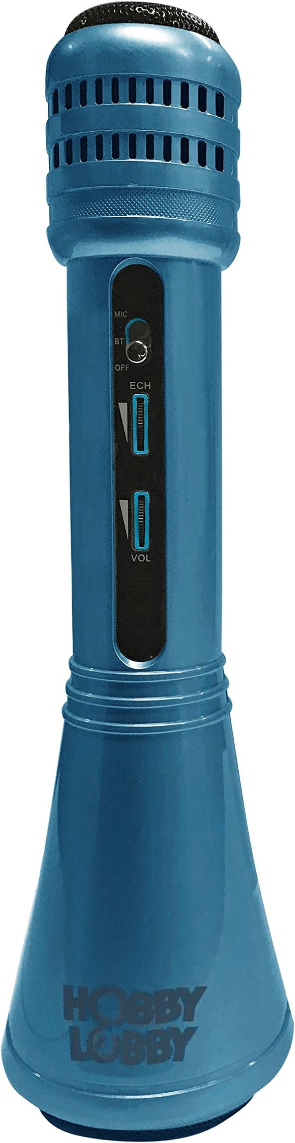 Mitashi Hobby Lobby HLK1013 Wireless Karaoke Mic with Inbuilt Speakers and Bluetooth, Blue