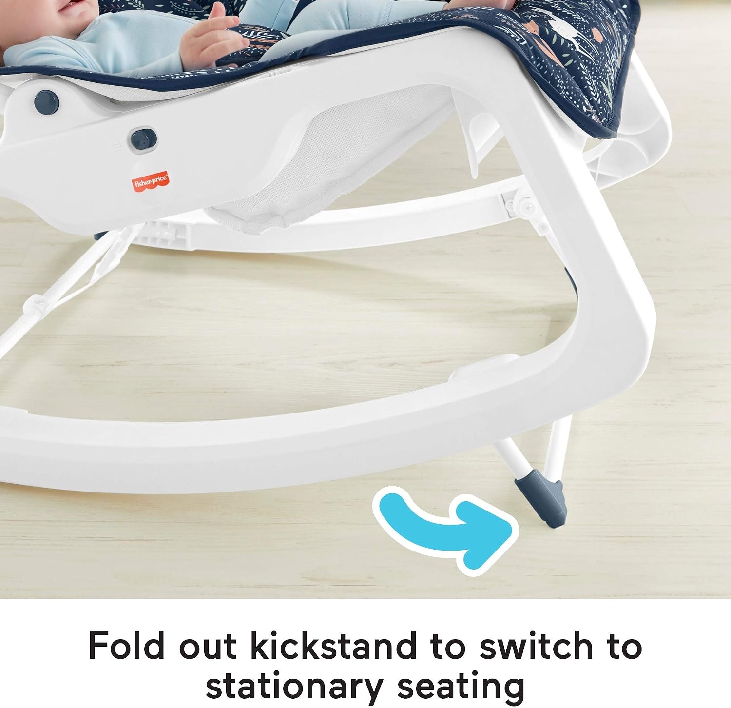 Fisher-Price Infant-to-Toddler Rocker – Moonlight Forest, baby rocking chair with toys for soothing or playtime from infant to toddler [Amazon Exclusive]