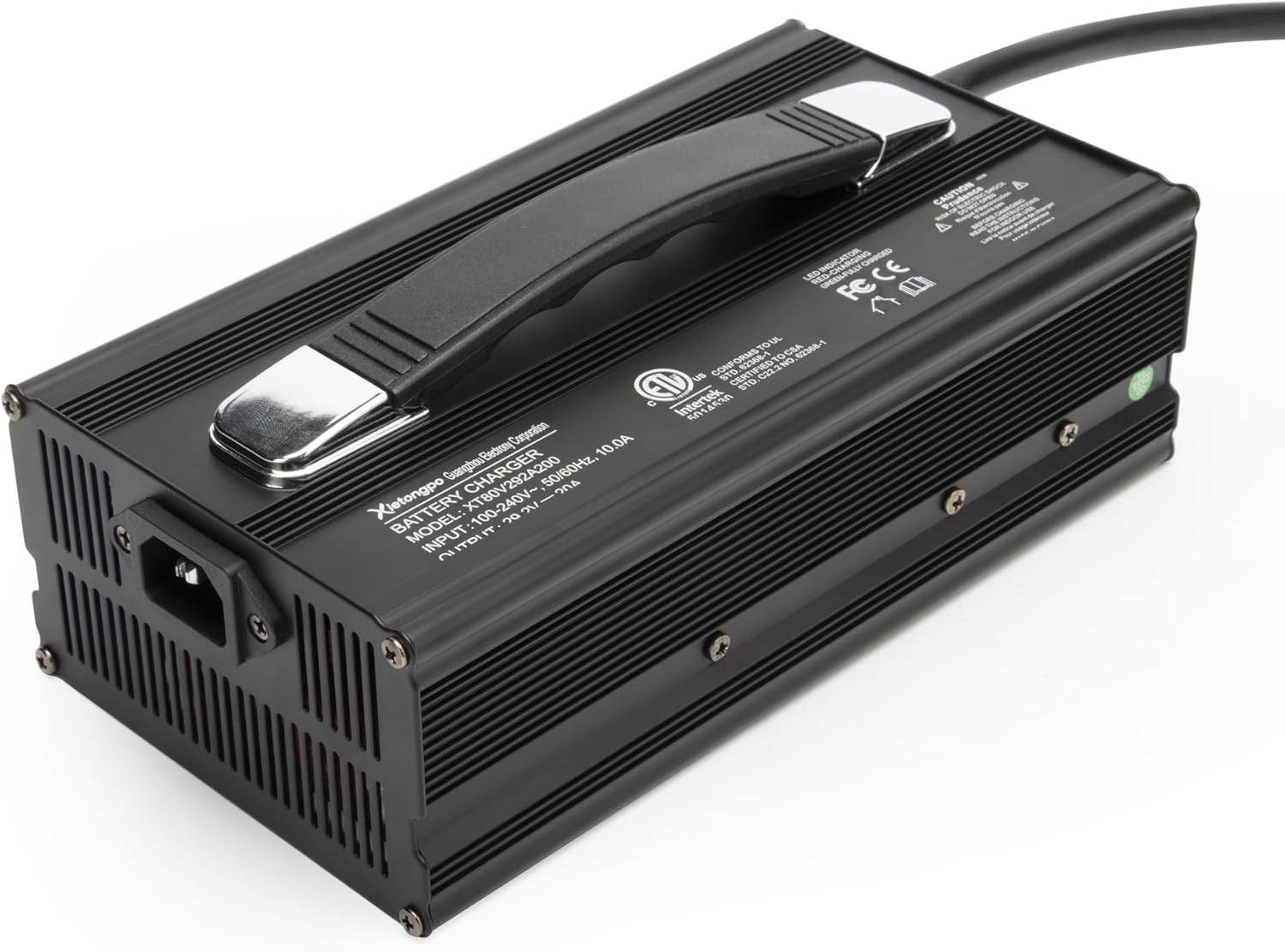24V 20A LiFePO4 Smart Charger for Deep Cycle Lithium Iron Phosphate Batteries, 29.2V 20A LiFePO4 Battery Charger with Anderson and Alligator Clamps for Batteries of Car Trucks RV