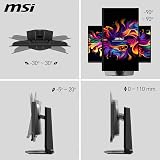 MSI MPG 271QR QD-OLED X50 27-Inch WQHD QD-OLED Monitor, 2560 x 1440, 500Hz, 0.03ms, DisplayHDR True Black 500, AMD FreeSync Premium Pro, G-SYNC Compatible, AI Care Sensor, HDMI2.1, DP 2.1, 98W USB-C - 4