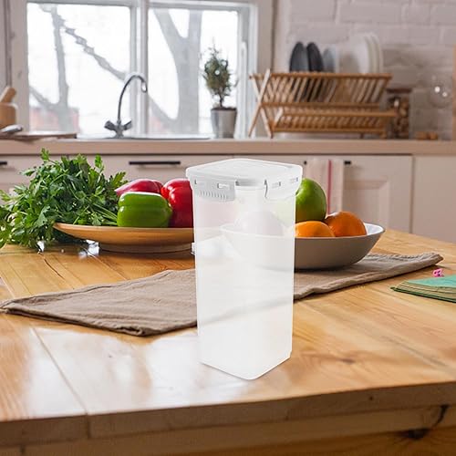 Miniatura 27 de Kichvoe Recipiente de pan de plástico para sándwich con tapa hermética, dispensador de almacenamiento de pan alto para encimera de cocina