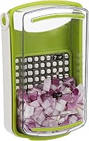Vista 8 de PrepWorks Picadora compacta de verduras – Cortador manual de verduras que ahorra espacio, fácil de usar, cuchillas de acero inoxidable, sin BPA