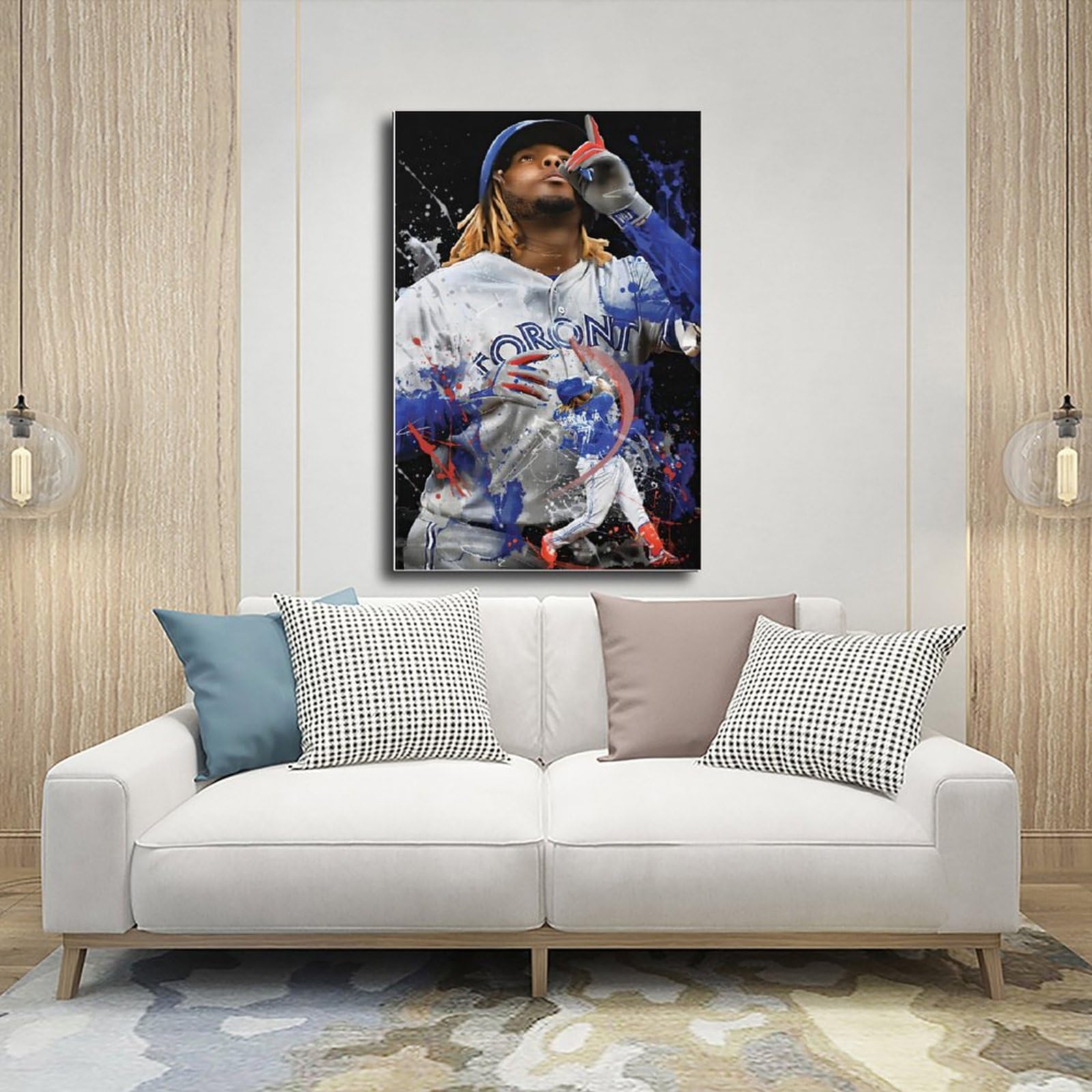 Amazon.com: Vladimir Guerrero Jr Poster Baseball Portrait Art