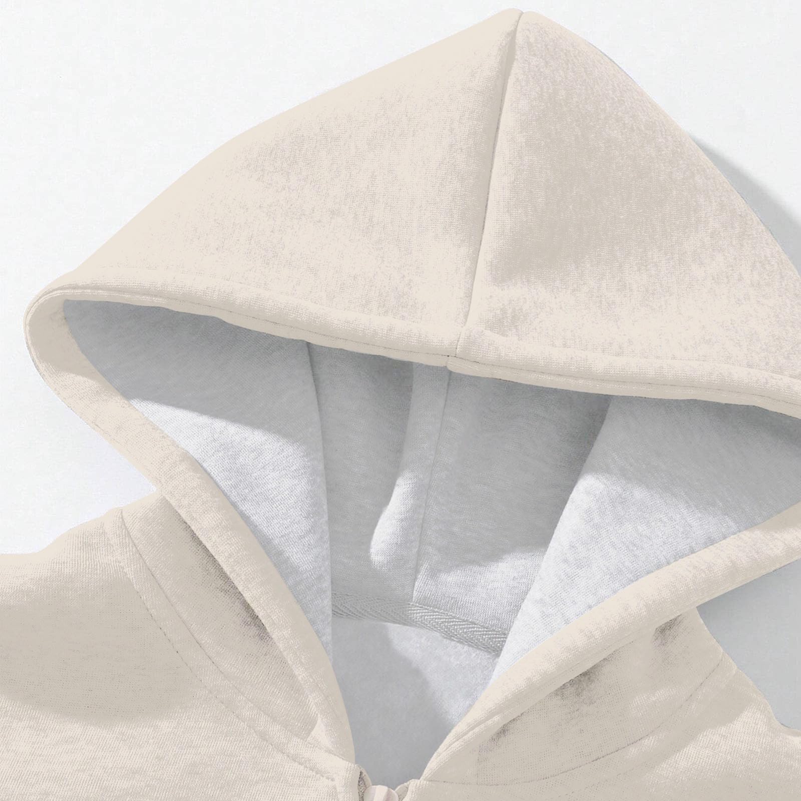 Generico Felpa maniche lunghe tinta unita autunnale invernale giacca casual con cappuccio capospalla outfit quotidiano tessuto riscaldato vestibilità comoda sportiva