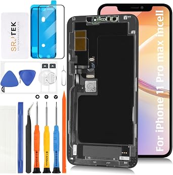 SRJTEK For iPhone 11 Pro Max 6.5" Screen Replacement Touch Panel with Ear