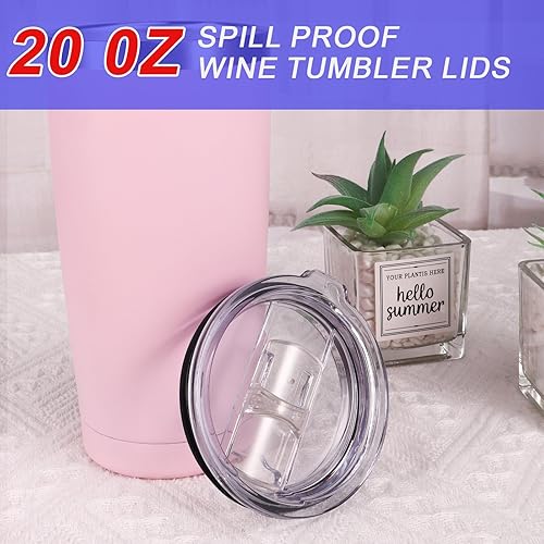 Miniatura 6 de Weierken Tapas deslizantes a prueba de salpicaduras de 20 onzas, 2 onzas, resistentes a derrames para vaso, apto para popote