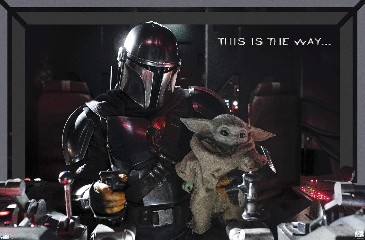 Trends International Star Wars The Mandalorian This Is The Way Wall Poster 22 375 In X 34 In Unframed Version Amazon Ca Home