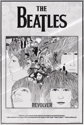 The Beatles - Music Poster (Revolver - Album Cover) (Size 24" x 36") (Laminated Poster)