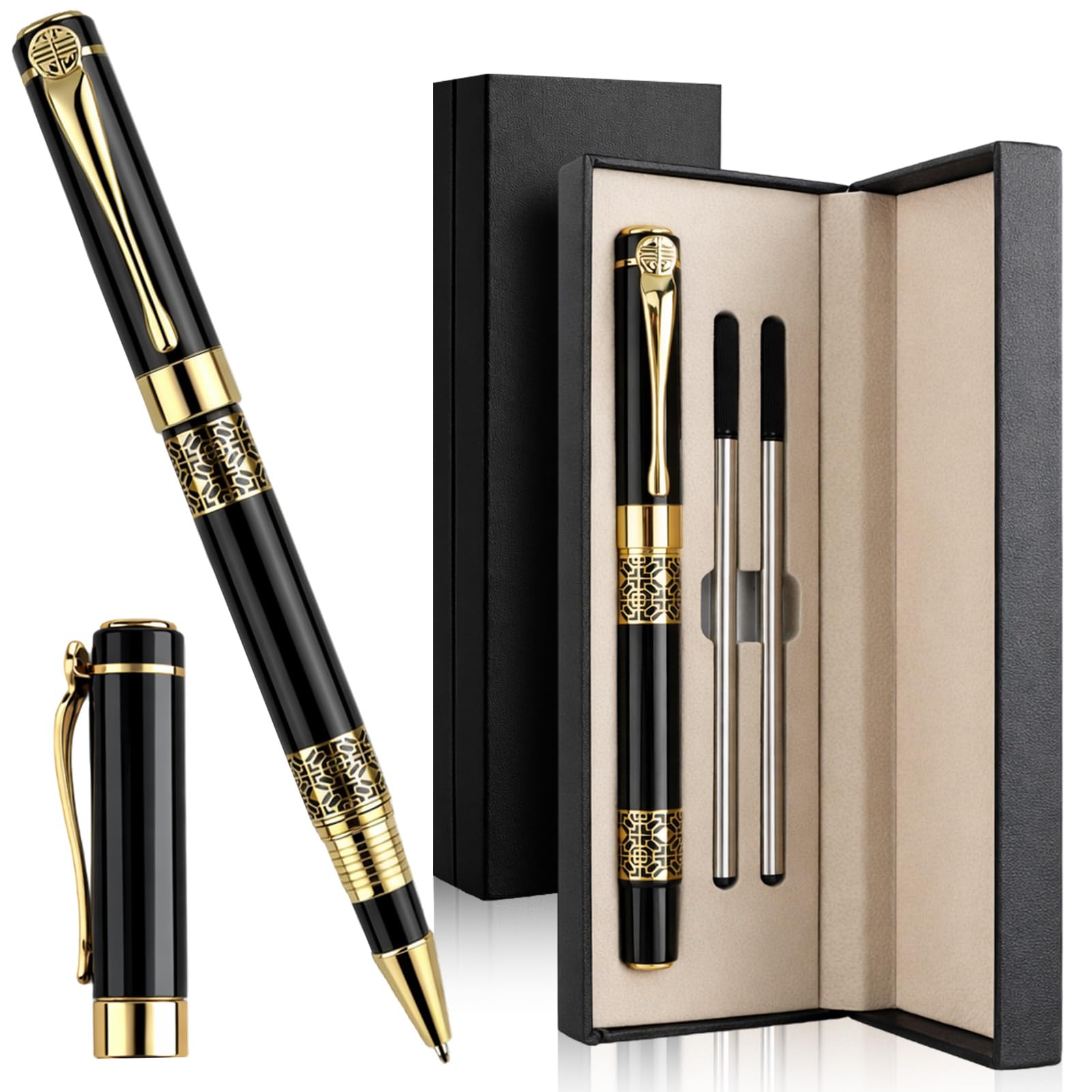 Wooden Rollerball Pen Gift Set with Gift Box