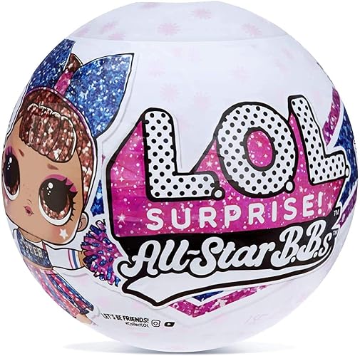 LOL Surprise All-Star BBs - Cheer Team - Sports Themed Sparkly Doll With 8 Surprises And Fashion Accessories - All-Star BBs Series 2 - Collectible Dolls For Girls Ages 3+
