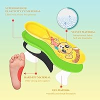 Vista 4 de Kids Orthotic Cushioning Arch Support Shoe Insoles, Children Support Insole for Comfort,Flat feet, Plantar Fasciitis, Feet Heel Pain Relief
