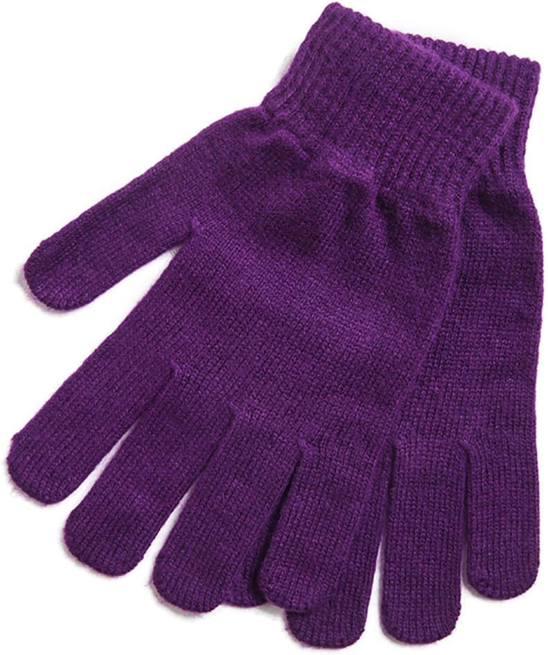 iMongol Pure Cashmere Women Full Fingers Gloves Ladies Knitted Gloves Mittens, Made in Inner Mongolian