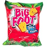 Holiday Big Foot Giant Cheese Snack Spicy Crunchy Corn Puffs Party Size Bag 0.8 oz Pack of 12