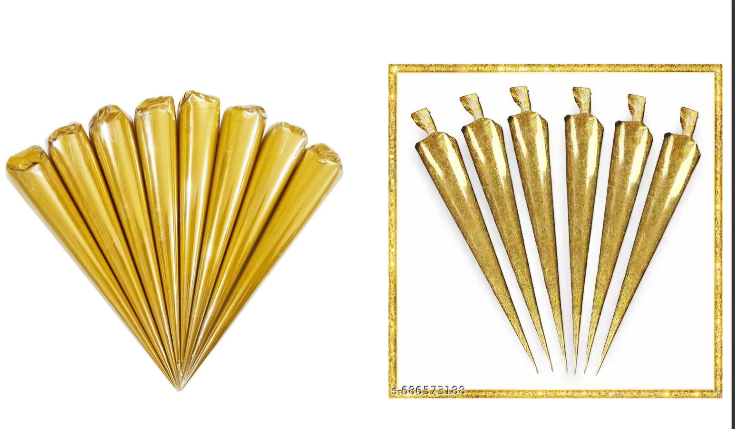 Golden Ceramic Cones for Lippan Art - DIY Crafting -8