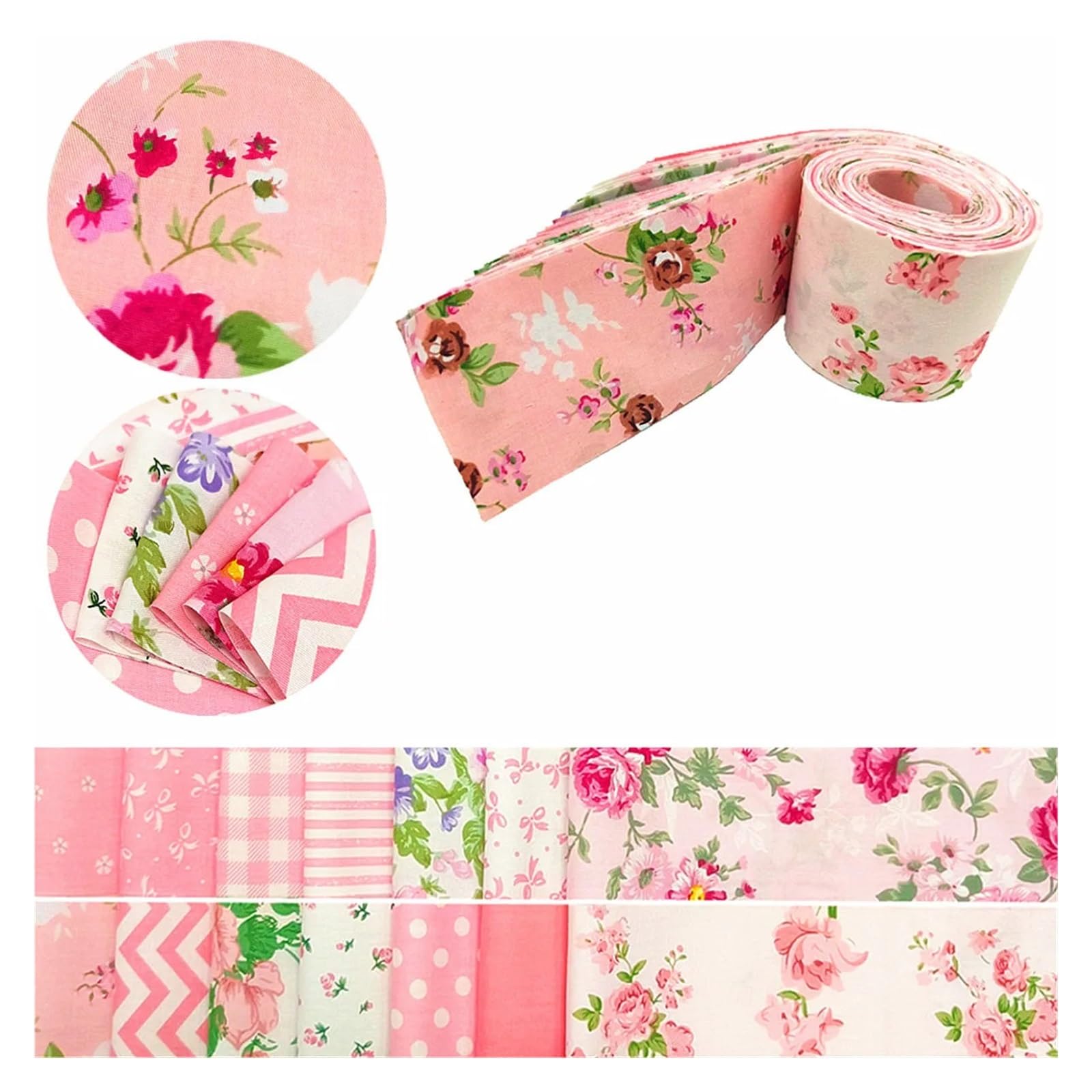Set Di Tessuti Per Patchwork Strisce for quilting in tessuto di cotone arrotolato in gelatina da 42 pezzi. Tessuto for in artigianale patchwork