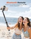 62" Phone Tripod & Selfie Stick, Tripod for iPhone with Remote, Portable, Travel Tripod for Selfies Video Recording Vlog, Extendable iPhone Tripod Stand Compatible with iPhone Android