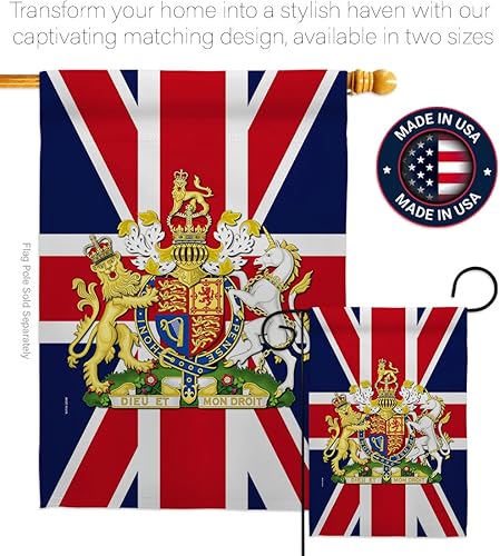 Miniatura 4 de Escudo de armas Bandera de la casa del Reino Unido, dulce vida, simpatía, recuerdo, conmemorativo, duelo, amor, apoyo, emoción, posible, bandera,