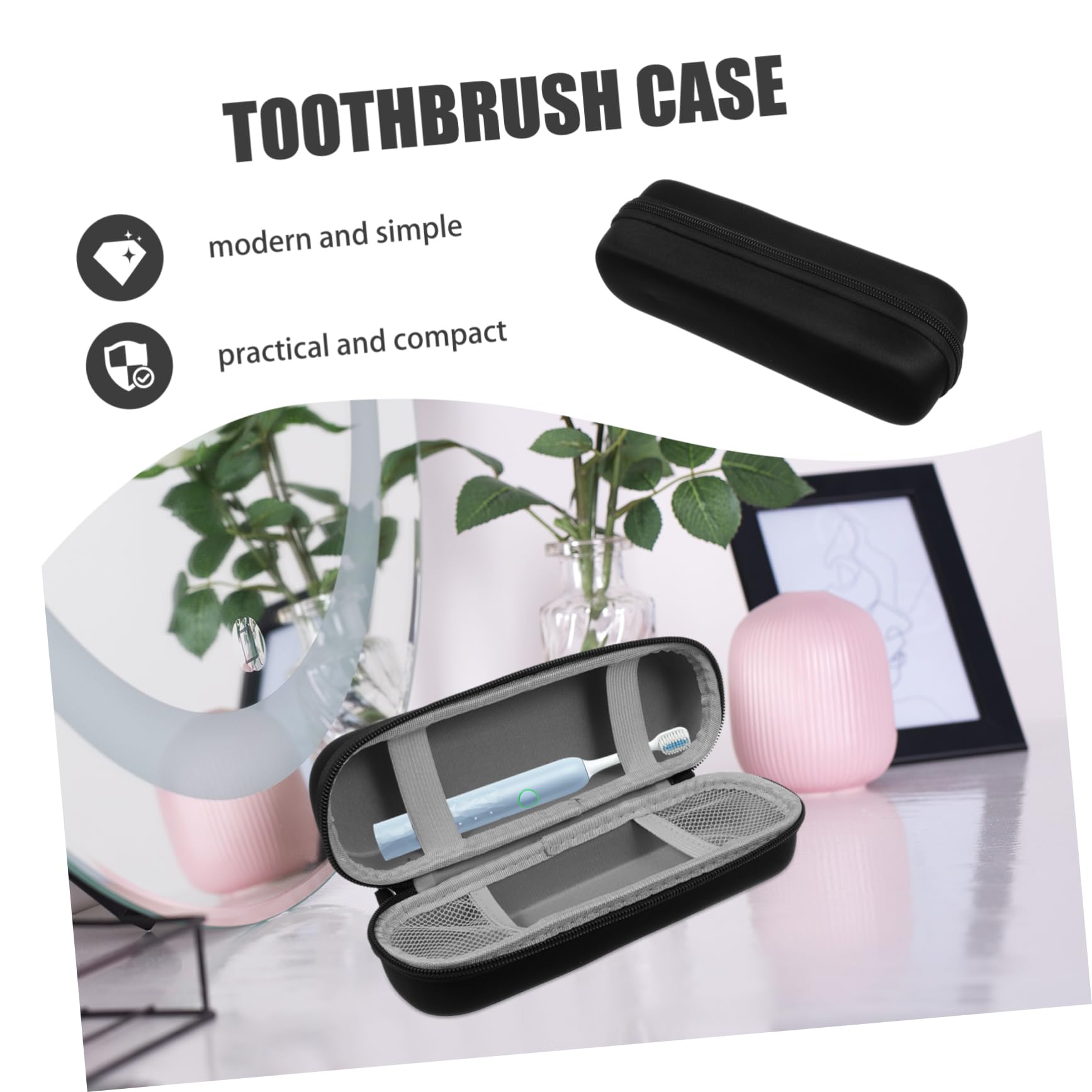 Healvian 5pièces Étui De Rangement Étanche pour Brosse à Dents Électrique De Voyage Pratique pour Et Stockage Organiseur De Voyage pour Brosses à Dents