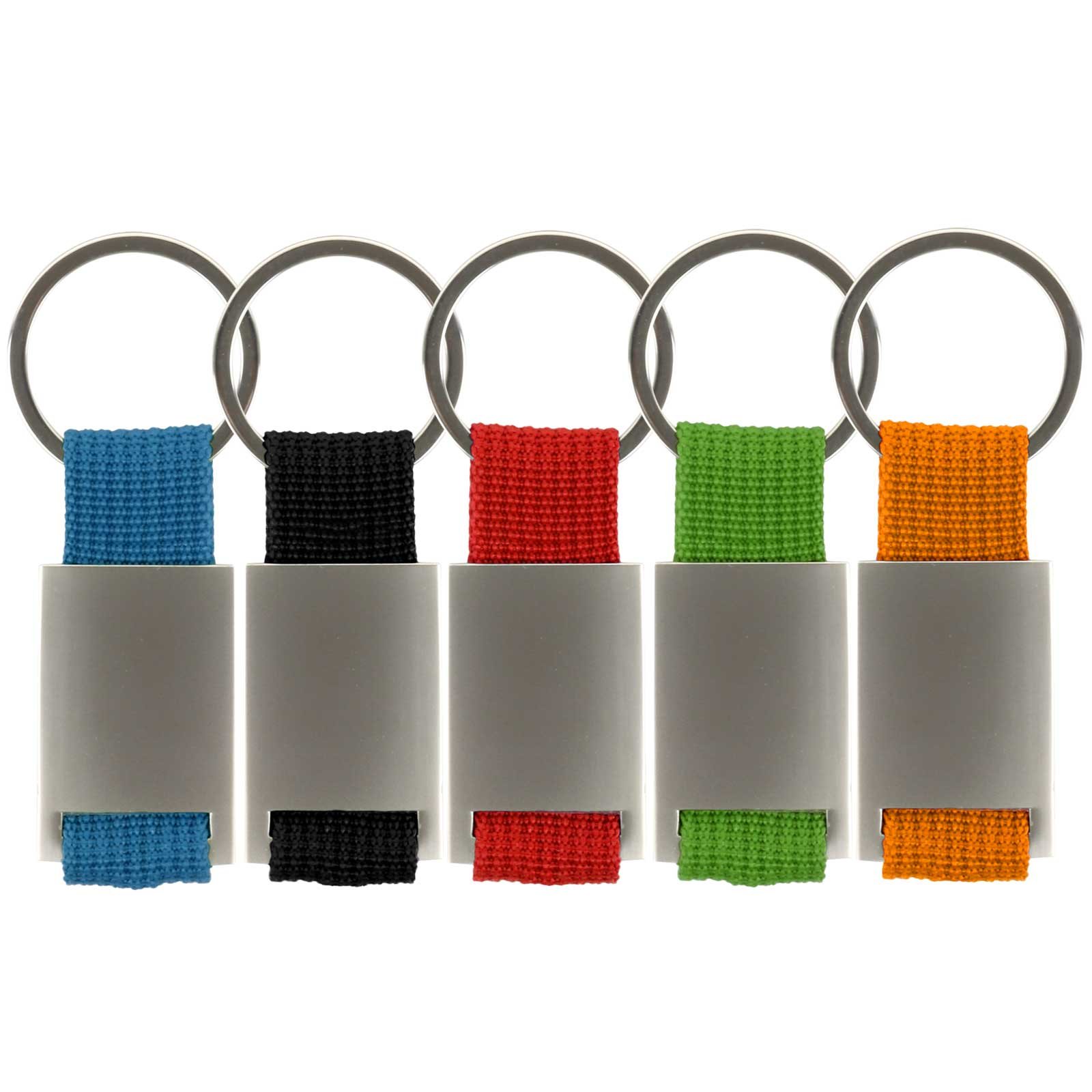 KDS Schlüsselanhänger Trogir Metall in 5 Farben mit Gravur Text Logo