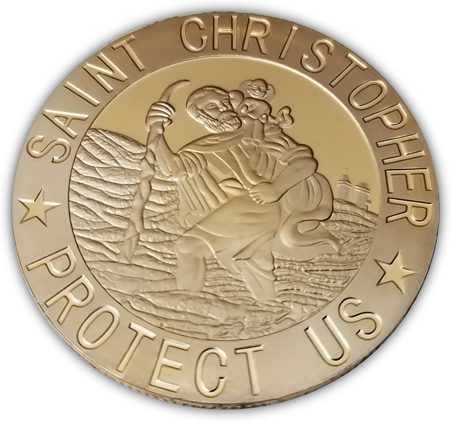 Eillwin Saint Christopher Religious New Lovely Collectible Coin for Luck & Protection