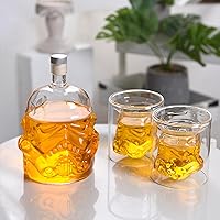 Vista 2 de Whiskey Decanter Set Creative Whiskey Carafe Decanter with 2 Glasses Clear Stormtrooper Wine Bottle Decanter for Wine Vodka Liquor Scotch Whikey