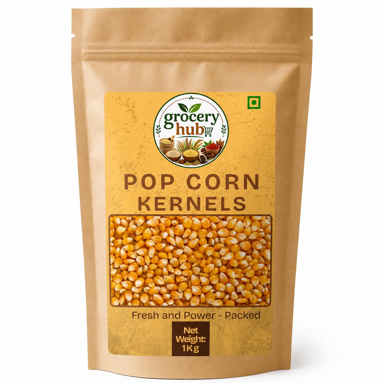 Grocery Hub Pop Corn Kernels 1kg | Natural Popcorn | High Popping Maize Kernels | Rich in Fiber | Healthy Snack | Ideal for Butter, Cheese & Caramel Popcorn-image-36