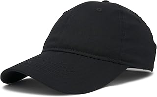 DALIX Womens Hat Lightweight 100% Cotton Cap in Black